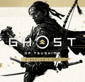 Ghost of Tsushima: Director's Cut key art showcasing Jin Sakai in samurai armor against a scenic Japanese landscape